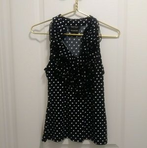 Black and white polka dot shirt